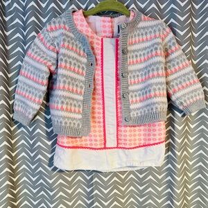 Janie & Jack | Tank Dress and Cardigan Set, 3-6m